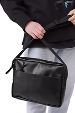 Black messenger bag with long strap GARD 8011252 photo №5