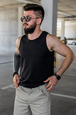 Майка базова чоловіча Чорна Teamv 8034252 фото №2