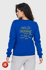 Insulated sweatshirt "HELLO UKRAINE" on fleece Garne 9001252 photo №2