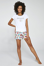 Летняя хлопковая пижама с шортами Cornette 2026254 фото №1