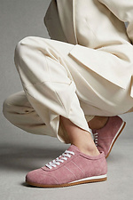 Damen-Sneaker aus rosa Wildleder  4206254 Foto №3