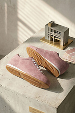 Damen-Sneaker aus rosa Wildleder  4206254 Foto №5