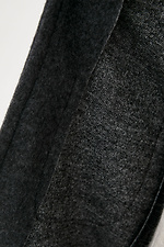 Серое кашемировое пальто ELEN под пояс с большими карманами Garne 3037256 фото №5