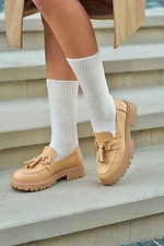 Gerippte Socken aus milchiger Merinowolle M-SOCKS 2040257 Foto №4
