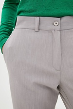 Straight gray business trousers from a suit Garne 3039257 photo №4