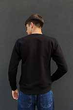 Black Crew-neck Knitted Sweater  4009257 photo №2