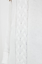 Ciepły wełniany sweter oversize z zabudowanym dekoltem  4038257 zdjęcie №4