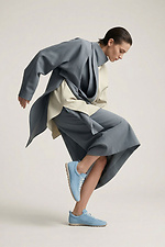 Women's blue suede sneakers  4206257 photo №5