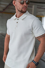 Herren-Polo-T-Shirt einfarbig Polo Weiß Teamv 8034257 Foto №6