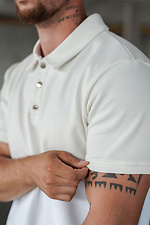 Herren-Polo-T-Shirt einfarbig Polo Weiß Teamv 8034257 Foto №7