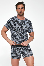 Cotton men's pajamas with shorts for the summer Cornette 2026260 photo №1