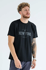 Herren-T-Shirt New York Schwarz Teamv 8034260 Foto №3