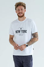 Men's T-shirt New York White Teamv 8034261 photo №3