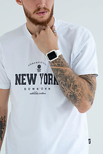 Men's T-shirt New York White Teamv 8034261 photo №5