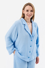 Домашня сорочка FLEUR блакитна Garne 3042263 фото №6