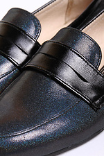 Czarne lakierowane buty na niskim obcasie  4205263 zdjęcie №3
