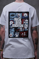 Men's Oversized T-Shirt With Print Without Rick and Morty White Without 8049264 photo №6