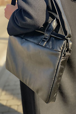 Uniwersalna torba biznesowa z czarnej skóry ekologicznej na laptopa Mamakazala 8038266 zdjęcie №5