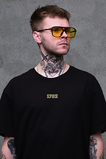 Übergroßes Herren-T-Shirt mit Aufdruck „Ohne Popkultur“ in Schwarz Without 8049266 Foto №5