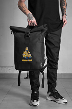 Lässiger Rolltop-Schulrucksack für Jungen mit Minions-Aufdruck schwarz Without 8055266 Foto №2