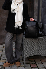 Black small backpack in glossy leatherette Mamakazala 8038267 photo №2