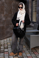 Black small backpack in glossy leatherette Mamakazala 8038267 photo №3