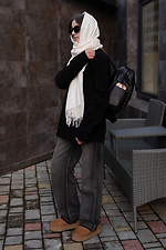 Black small backpack in glossy leatherette Mamakazala 8038267 photo №4
