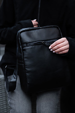 Black small backpack in glossy leatherette Mamakazala 8038267 photo №15