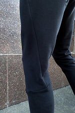 Черные спортивные штаны узкие из трикотажа GEN 8000268 фото №3
