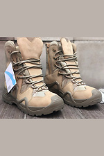Военная тактическая обувь песочного цвета из непромокаемого нубука Vogel 8035269 фото №2