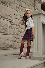 Children's burgundy translucent knee socks M-SOCKS 2040270 photo №3