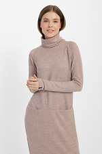 BESSI langes Strickkleid mit Stehkragen Garne 3040270 Foto №2