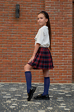 Дитячі темно-сині напівпрозорі гольфи в крапочку M-SOCKS 2040271 фото №4