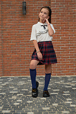Children's dark blue translucent knee socks M-SOCKS 2040271 photo №5
