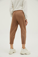 Cropped suede joggers with large front pockets Garne 3039272 photo №4