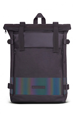 Black roll-top backpack with laptop pocket GARD 8011273 photo №1