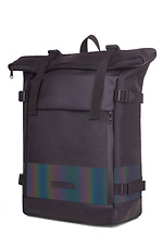 Black roll-top backpack with laptop pocket GARD 8011273 photo №2