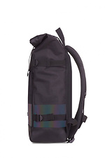 Black roll-top backpack with laptop pocket GARD 8011273 photo №3