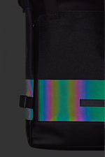 Czarny plecak typu roll-top z kieszenią na laptopa GARD 8011273 zdjęcie №8