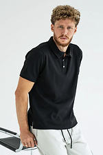 Herren-Polo-T-Shirt einfarbig Polo Schwarz Teamv 8034273 Foto №2