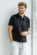 Herren-Polo-T-Shirt einfarbig Polo Schwarz Teamv 8034273 Foto №3