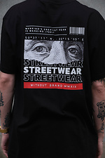 Übergroßes Herren-T-Shirt mit Aufdruck ohne Streetwear in Schwarz Without 8049274 Foto №6