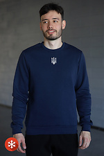 Insulated men's sweatshirt with blue Coat of Arms print Garne 9001276 photo №1