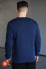 Insulated men's sweatshirt with blue Coat of Arms print Garne 9001276 photo №2