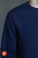 Insulated men's sweatshirt with blue Coat of Arms print Garne 9001276 photo №3