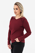 Лонгслів ROZE Бордовий Garne 3044277 фото №3