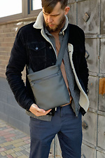 Messenger bag in textured leather with wide strap Mamakazala 8038277 photo №3