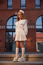 Milchige, durchbrochene Kniestrümpfe für Kinder M-SOCKS 2040278 Foto №3