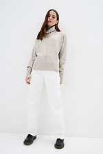 Warm knitted oversized sweater with a high collar Sewel 4038278 photo β2