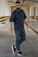 Men's printed T-shirt Oversized Stone Ash Teamv 8034278 photo №4